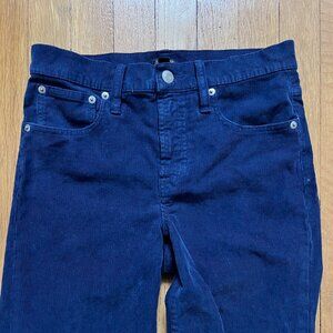 J Crew Size 26 Vintage Slim-Straight Corduroy Women's Pants in Blue